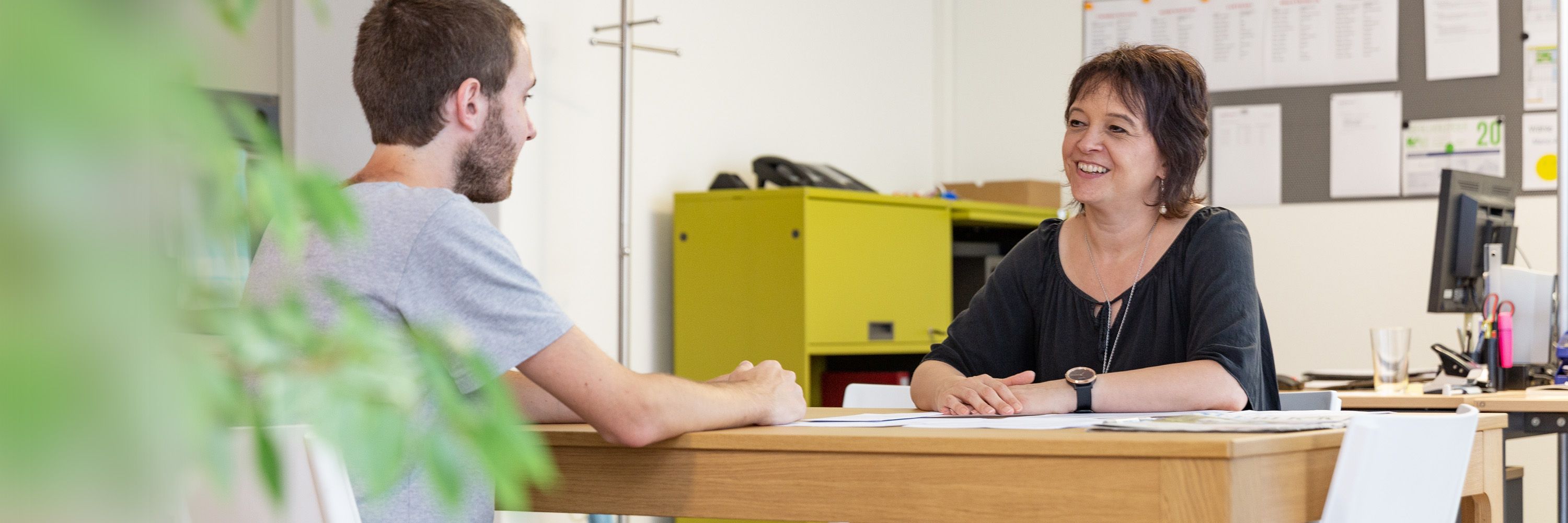 Besprechung im Wohnen